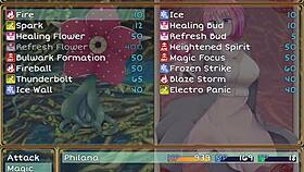 Why does the horny client grab the waitress's big tits in Philana and the elixir of life part 2?