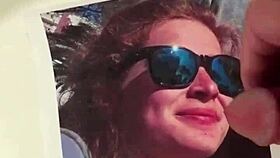 Cum tribute explodes with intense masturbation passion