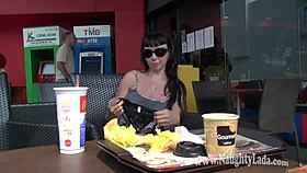 specific: my daring nude walk flashing on public streets