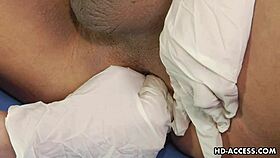 Horny Dude Sucked Off While Fucked With Dildo