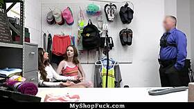 hey, shoplifting stepsisters caught and fucked hard after strip search… crazy! 😱