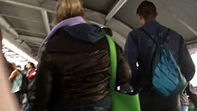 Why Touch the Brown Nylon Jacket of a Chubby Girl on the Street in Part 1?