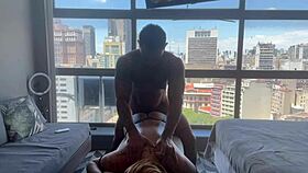 relaxing and cumming on tantric masseur johnny gab's sheer red cock