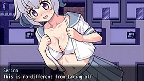 I love watching Serina Suzuyo flashing and masturbating in this game.
