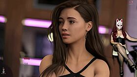 i'm in cosplay, pole dancing with my big tits showing, skirt ripped up