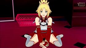 Mordred from Fate Apocrypha masturbating you and letting you cum inside 😏
