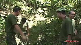 Sparta Soldiers in Rough Anal Gay Orgy Deep in Forest