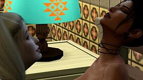 Naughty Lesbians Masturbating And Fucking!