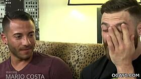 Gay athletes engage in locker room activities.