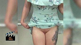 Thrilling Public Deepthroat Fuck With Blonde Canadian During Quarantine Shopping