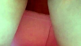 Beautiful brunette explores alternative masturbation techniques.