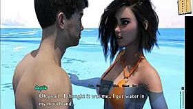 intertwined underwater kissing with layla