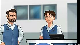 managers daughter sucks my dick behind the front desk