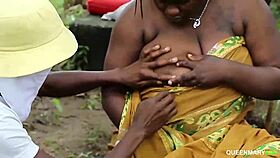 big black african guy loves outdoor fucking