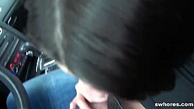 Redhead Amateur Whores Perform Deepthroat Blowjobs in Street POV Compilation