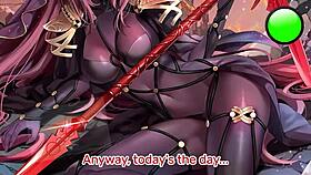 Stroke to scathach's femdom edging in pov!