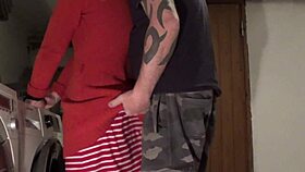 Amateur Wife Receives Cock in Laundry Room