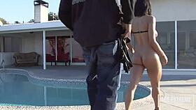 black sista aliana gags on big cock then wet pussy deepthroat