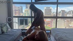 relaxing and cumming on tantric masseur johnny gab's sheer red cock