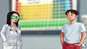 teacher discovers cock size anomaly in summertime saga hentai