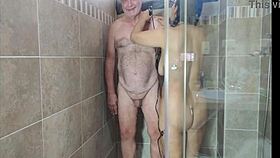 preview hot shave in shower with agarabas and olpr close up