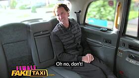 this sexy tattooed driver gets a sticky facial in fake taxi! 😜