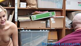 Teen thief gets caught and facialed