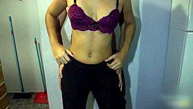 Dry Humping In Leggings Leads To Cum In Pants