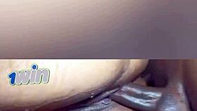 brunette's big ass and oral skills lead to inevitable cumshot for everyone