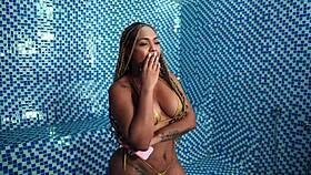 Narrative-Neutral: My friend's son joins me in a public sauna for a unique encounter