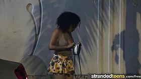 Julie Kay as stranded teen gets hardcore fucked.