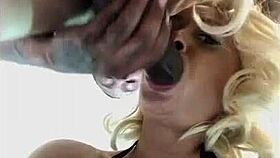 Big ass ebony takes cum from big black cock in assfucking