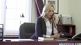 Blonde Milf Lily James Bangs Bully Ricky Spanish in Shocking Deal