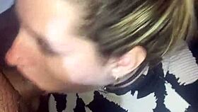 Blonde slut swallows deep in anime hentai 😈