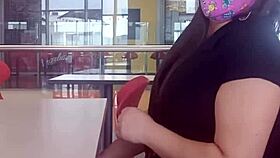 Oops, wrong hole for the milf at the mall, anal sex ends with creampie.