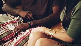 husband watches wife with black guy's huge cock