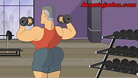 Cartoon Gay Gym Encounter