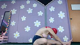 Beginner Cute Milf Flashes Pierced Nipples in Bikini Yoga?