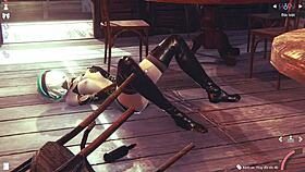 3d simulation girl explores a virtual world with anime amateurs