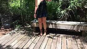 I masturbate my pussy outdoors in the park with Kelley Cabbana