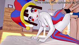 Pomni strips towel to fuck better uncensored!