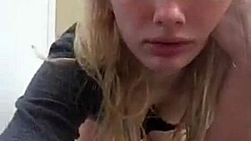 A Beautiful Brunette Teen Performs Solo Fetish On Webcam.