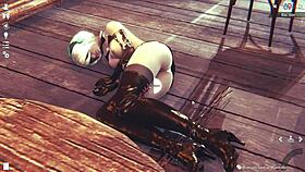 3d simulation girl explores a virtual world with anime amateurs