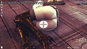 3d simulation girl explores a virtual world with anime amateurs