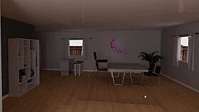 Wow, lustful echoes in 3D cartoon banging episode!