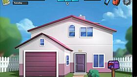 Summertime Saga - church milf caught banging herself with police baton 😳