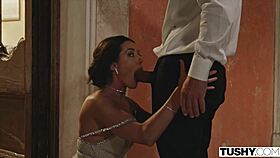 i watched tushy runaway bride sybil's anal adventure before her wedding, from doggystyle to spooning