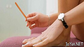 Angel, the Tight Teen, Plays with Toys in Wet Session