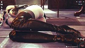 3d simulation girl explores a virtual world with anime amateurs