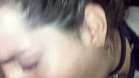 Blonde slut swallows deep in anime hentai 😈